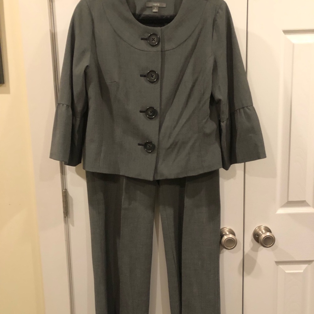 Apt. 9 & Dalia Collection Charcoal Women's Pantsuit
